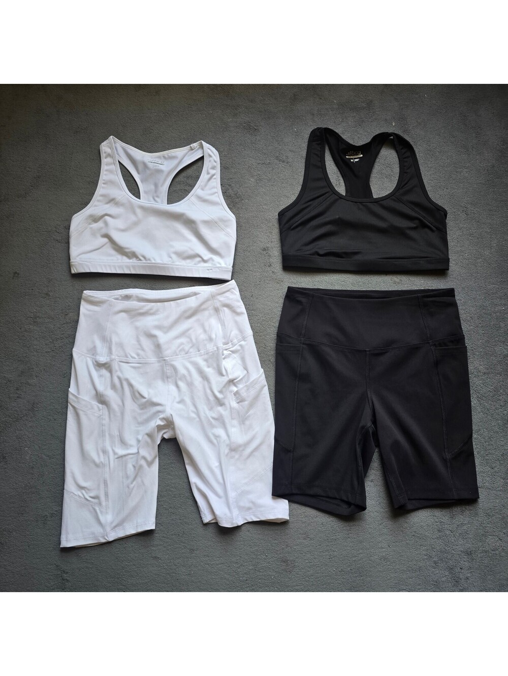 BCG matching workout outfits tops are Medium shorts are small